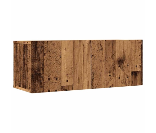 2 Daļ. Sienas Televizora Skapja Komplekts Old Wood 80X30X30 Cm Vidaxl