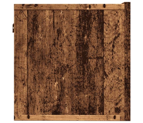 2 Daļ. Sienas Televizora Skapja Komplekts Old Wood 80X30X30 Cm Vidaxl