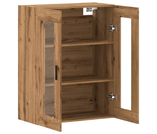 vidaXL sienas skapīši, koka krāsa, 69,5x34x90 cm