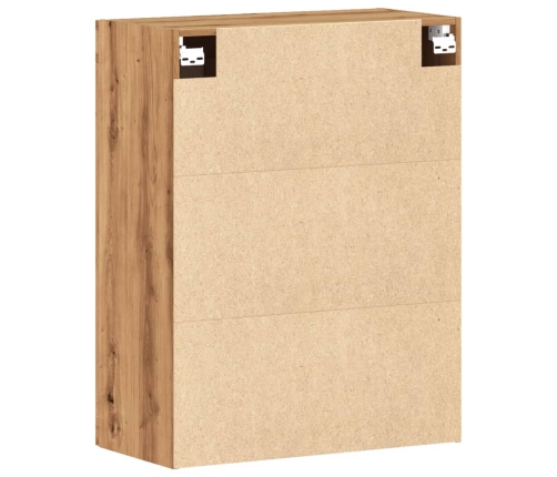 vidaXL sienas skapīši, koka krāsa, 69,5x34x90 cm