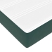 vidaXL Osmaņu gultas rāmis ar matračiem tumši zaļš 180x200cm audums