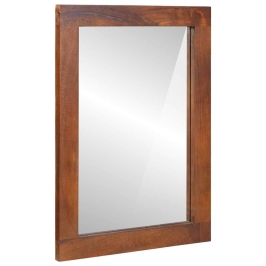 Spogulis Ar Spoguli Brūns, Sudrabs 50 X 2.5 X 70 Cm Vidaxl