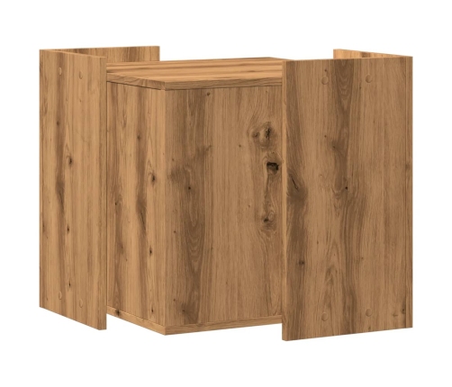 vidaXL Kaķu pakaišu kastes korpuss 53x53x51 cm inženierijas koks