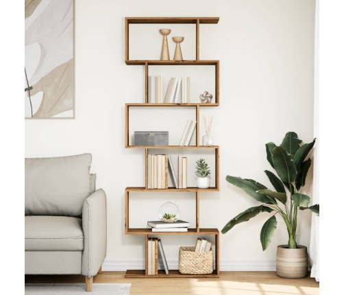 vidaXL telpas sadalītājs, grāmatu plaukts, 6 līmeņi, 70x24x193 cm