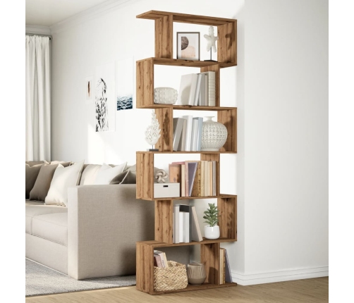 vidaXL telpas sadalītājs, grāmatu plaukts, 6 līmeņi, 70x24x193 cm