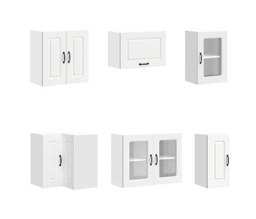 11-Daļīgs Virtuves Skapītis Komplekts, Kalmar, Balts Vidaxl