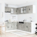11-Daļīgs Virtuves Skapītis Komplekts, Kalmar, Betona Pelēks Vidaxl