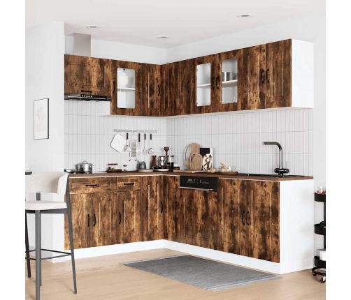 11-Daļīgs Virtuves Skapītis Komplekts, Kalmar, Ozola Krāsa Vidaxl