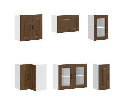 11-Daļīgs Virtuves Skapītis Komplekts, Kalmar, Brūna Ozola Vidaxl