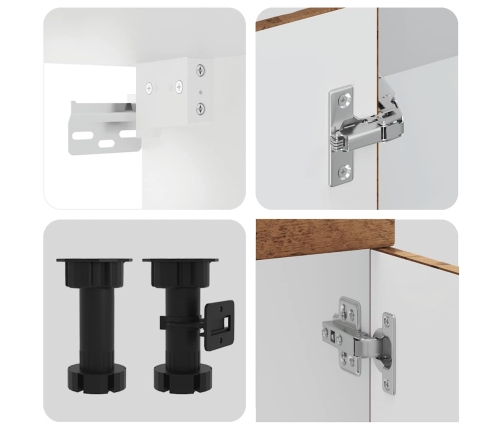 vidaXL 11-daļīgs virtuves skapītis komplekts, Kalmar, veca koka