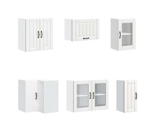 11-Daļīgs Virtuves Skapītis Komplekts, Lucca, Balta Vidaxl