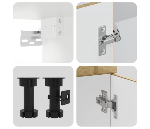 11-Daļīgs Virtuves Skapītis Komplekts, Lucca, Ozolkoka Vidaxl