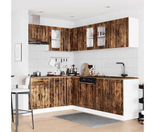 11-Daļīgs Virtuves Skapītis Komplekts, Lucca, Ozola Krāsa Vidaxl