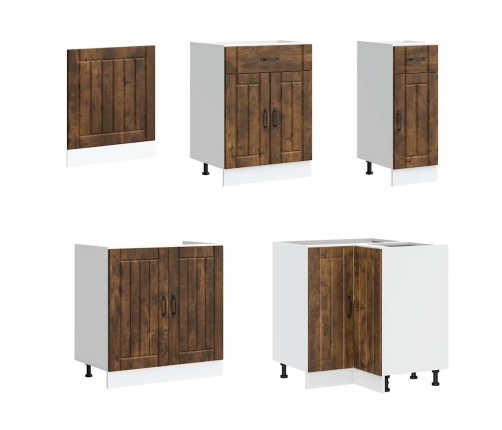 11-Daļīgs Virtuves Skapītis Komplekts, Lucca, Ozola Krāsa Vidaxl