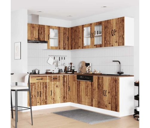 11-Daļīgs Virtuves Skapītis Komplekts, Lucca, Veca Koka Vidaxl