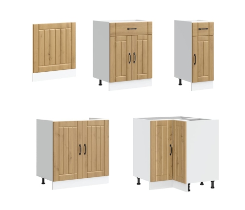 11-Daļīgs Virtuves Skapītis Komplekts, Lucca, Koka Karas Vidaxl