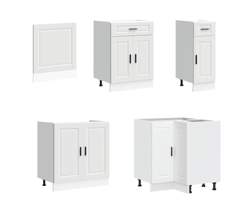 11-Daļīgs Virtuves Skapītis Komplekts, Porto, Balta Vidaxl