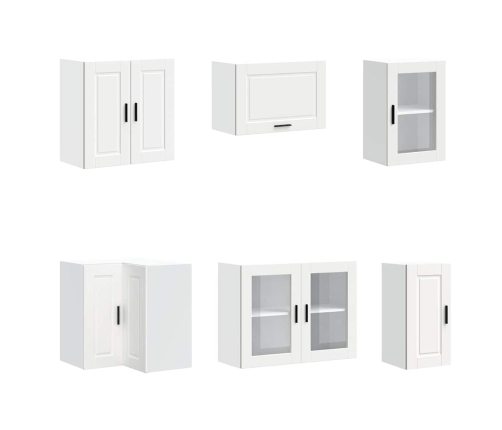 11-Daļīgs Virtuves Skapītis Komplekts, Porto, Balta Vidaxl