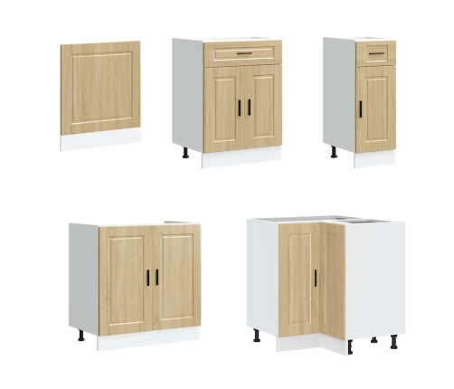 11-Daļīgs Virtuves Skapītis Komplekts, Porto, Ozolkoka Vidaxl