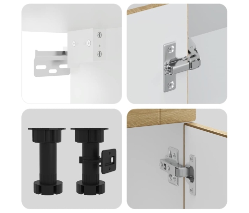 11-Daļīgs Virtuves Skapītis Komplekts, Porto, Ozolkoka Vidaxl