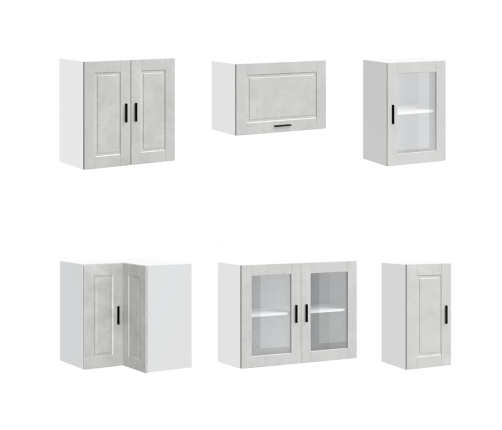 11-Daļīgs Virtuves Skapītis Komplekts, Porto, Betona Pelēks Vidaxl