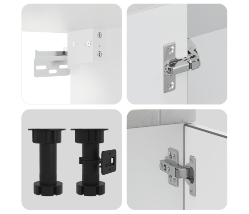 11-Daļīgs Virtuves Skapītis Komplekts, Porto, Betona Pelēks Vidaxl