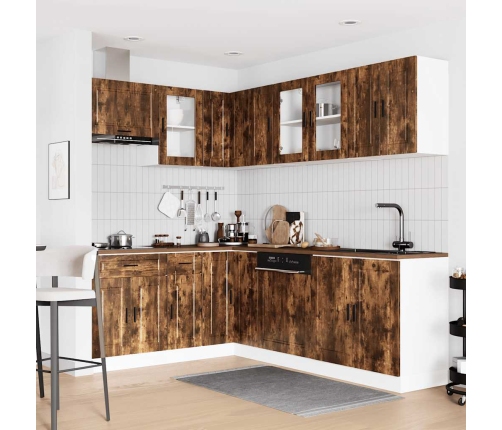 11-Daļīgs Virtuves Skapītis Komplekts, Porto, Ozola Krāsa Vidaxl