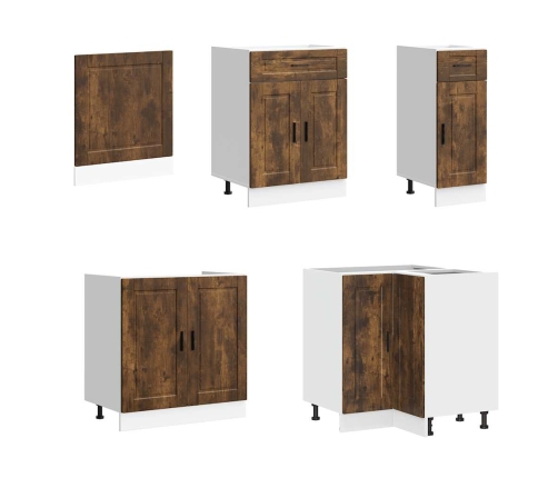 11-Daļīgs Virtuves Skapītis Komplekts, Porto, Ozola Krāsa Vidaxl