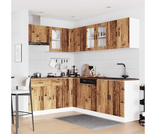 11-Daļīgs Virtuves Skapītis Komplekts, Porto, Veca Koka Vidaxl