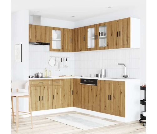 11-Daļīgs Virtuves Skapītis Komplekts, Porto, Koka Karas Vidaxl