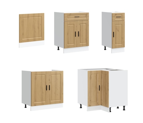 11-Daļīgs Virtuves Skapītis Komplekts, Porto, Koka Karas Vidaxl