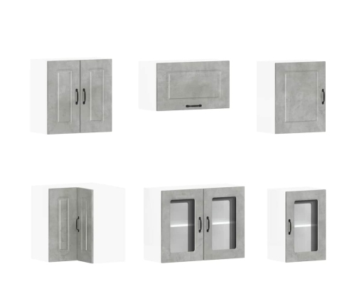 11-Daļīgs Virtuves Skapītis Komplekts, Kalmar, Betona Pelēks Vidaxl