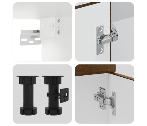 11-Daļīgs Virtuves Skapītis Komplekts, Kalmar, Brūna Ozola Vidaxl