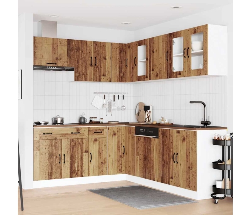 11-Daļīgs Virtuves Skapītis Komplekts, Kalmar, Veca Koka Vidaxl