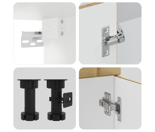 11-Daļīgs Virtuves Skapītis Komplekts, Lucca, Ozolkoka Vidaxl