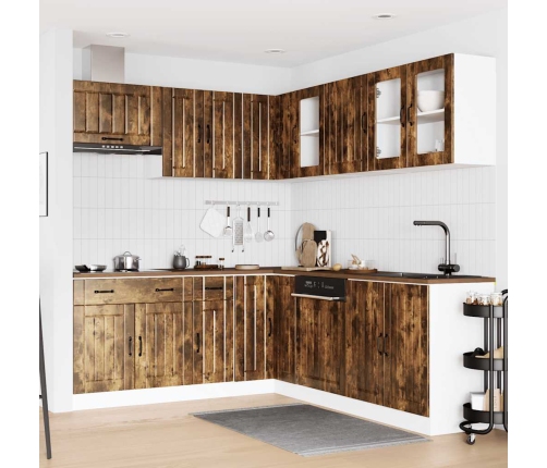 11-Daļīgs Virtuves Skapītis Komplekts, Lucca, Ozola Krāsa Vidaxl