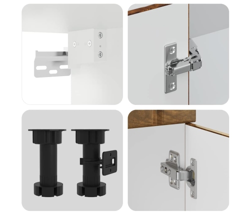 11-Daļīgs Virtuves Skapītis Komplekts, Lucca, Ozola Krāsa Vidaxl