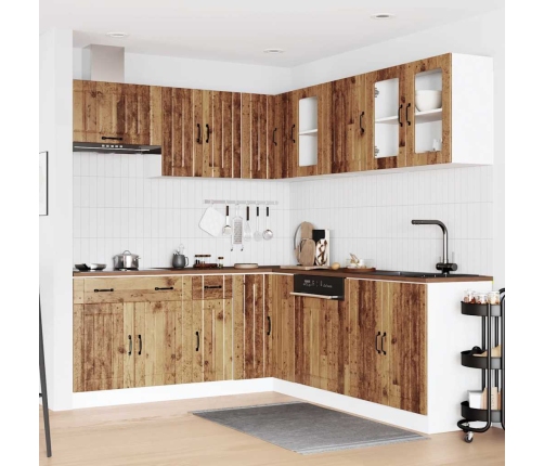 11-Daļīgs Virtuves Skapītis Komplekts, Lucca, Veca Koka Vidaxl