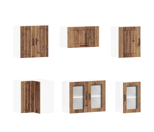 11-Daļīgs Virtuves Skapītis Komplekts, Lucca, Veca Koka Vidaxl