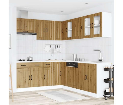 11-Daļīgs Virtuves Skapītis Komplekts, Lucca, Koka Karas Vidaxl