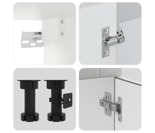 11-Daļīgs Virtuves Skapītis Komplekts, Porto, Betona Pelēks Vidaxl