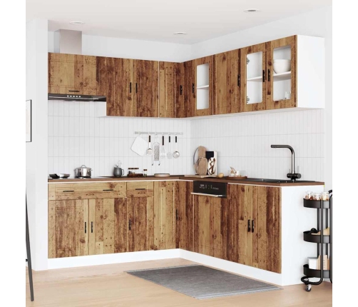 11-Daļīgs Virtuves Skapītis Komplekts, Porto, Veca Koka Vidaxl