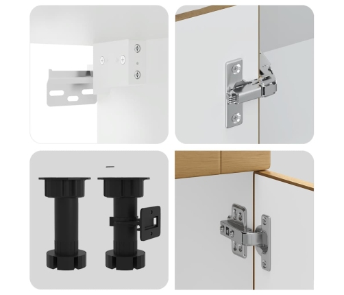 11-Daļīgs Virtuves Skapītis Komplekts, Porto, Koka Karas Vidaxl