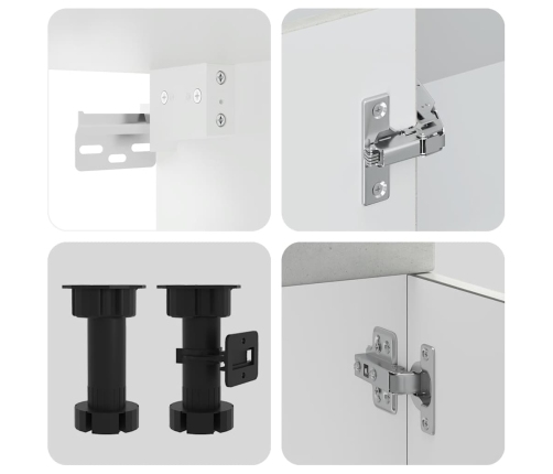 vidaXL 11-daļīgs virtuves skapītis komplekts, Kalmar, betona pelēks