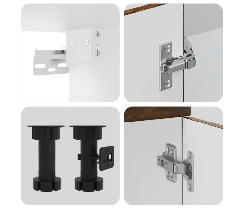 vidaXL 11-daļīgs virtuves skapītis komplekts, Kalmar, ozola krāsa