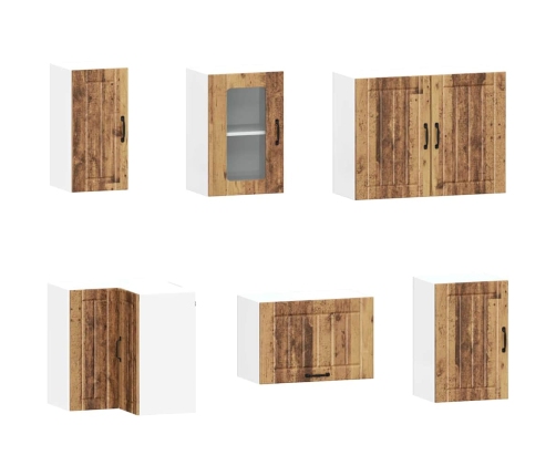 11-Daļīgs Virtuves Skapītis Komplekts, Kalmar, Veca Koka Vidaxl