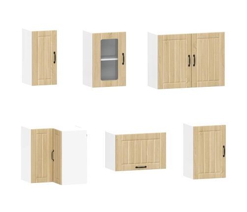 11-Daļīgs Virtuves Skapītis Komplekts, Lucca, Ozolkoka Vidaxl