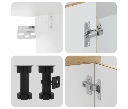 11-Daļīgs Virtuves Skapītis Komplekts, Lucca, Ozolkoka Vidaxl