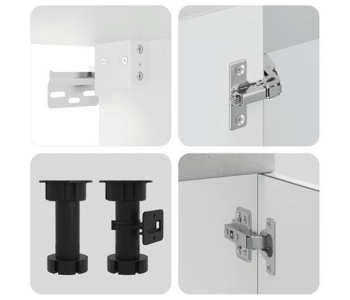 11-Daļīgs Virtuves Skapītis Komplekts, Lucca, Betona Pelēks Vidaxl