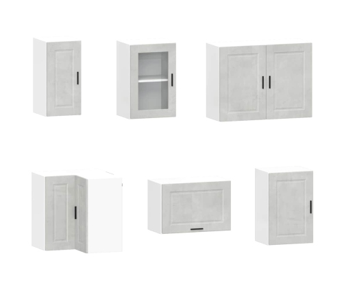 11-Daļīgs Virtuves Skapītis Komplekts, Porto, Betona Pelēks Vidaxl